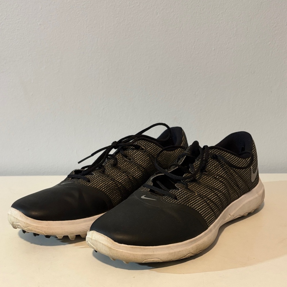 Nike Women’s Black and Gray Golf Shoes - Lunarlon